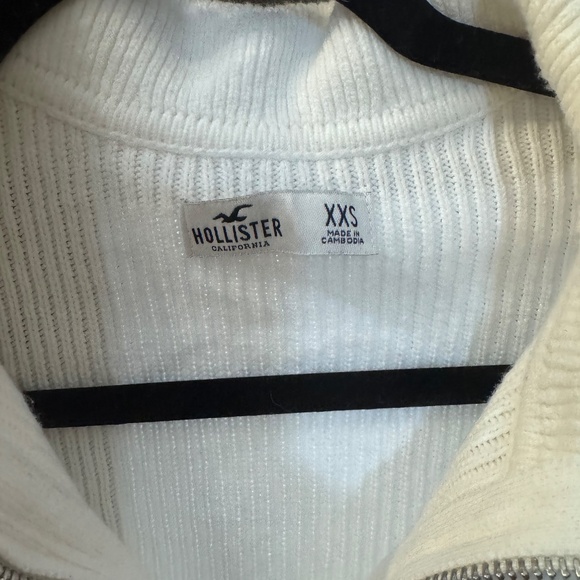 Hollister Women’s Zip-Front Cardigan White Size XXS - Picture 2 of 8